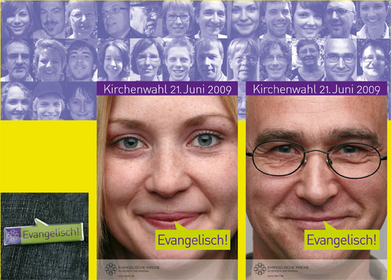 Plakate Kirchenwahl